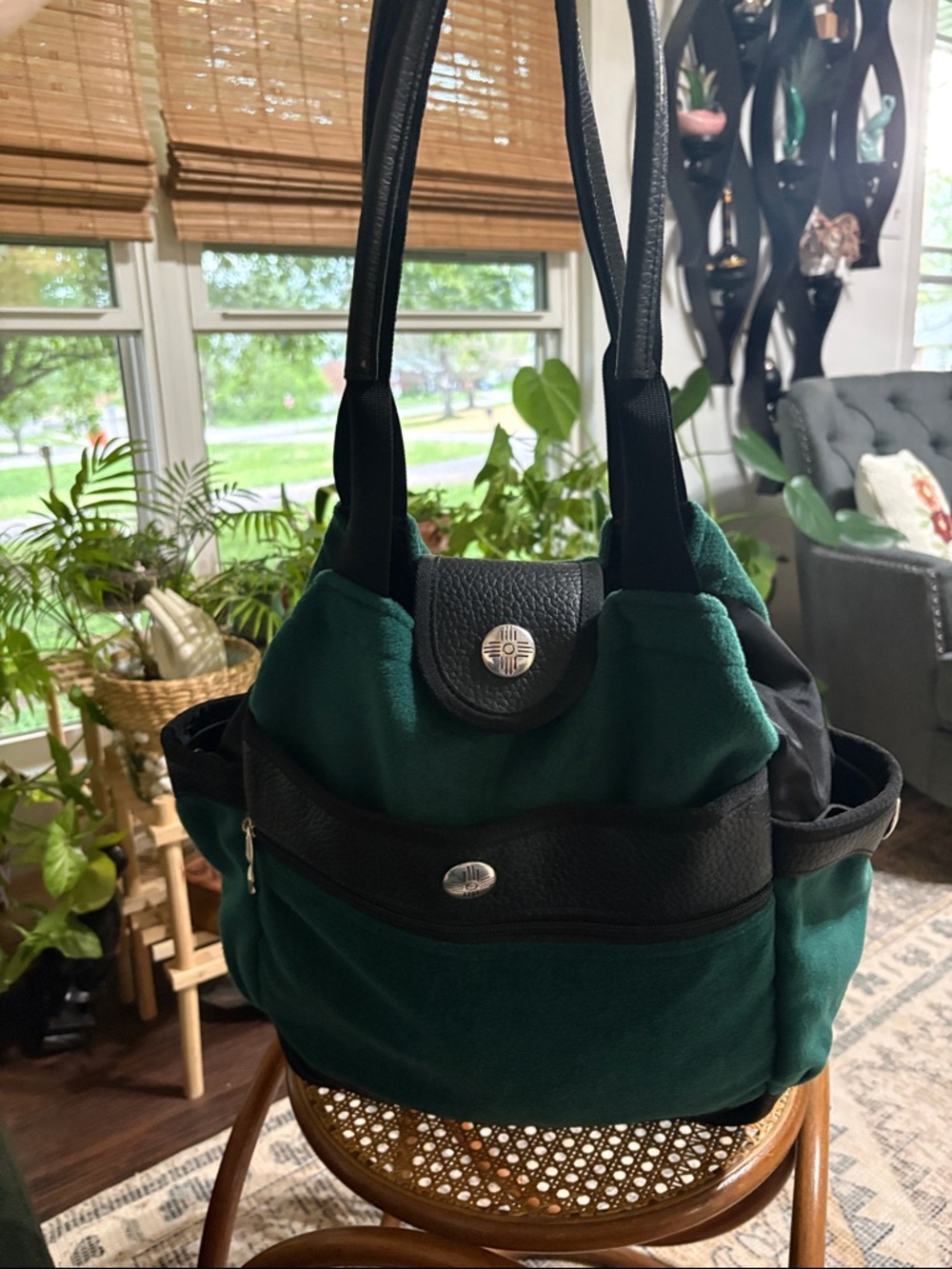 Kiva large brushed material travel bag